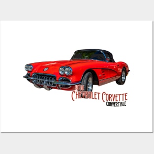 1959 Chevrolet Corvette Convertible Posters and Art